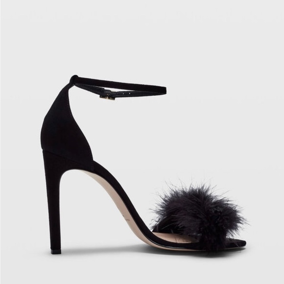 Club Monaco Suede Feather Heels - Picture 4 of 7